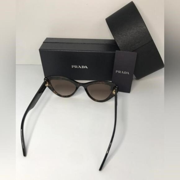 New Original PRADA 0PR 13YS SUNGLASSES HAVANA / BROWN GRADIENT WOMEN'S - Picture 6 of 12